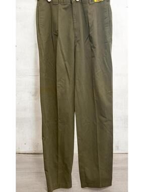Duck Head NWT Men’s 34 X 34 Pleated Chino Pant Olive Green Vintage Pleated Front